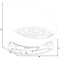 Pawsmark Plastic Bowl Shaped Sleeping Bed House Cat Cave Lounge with Ball Toy QI003726 - alternate 2